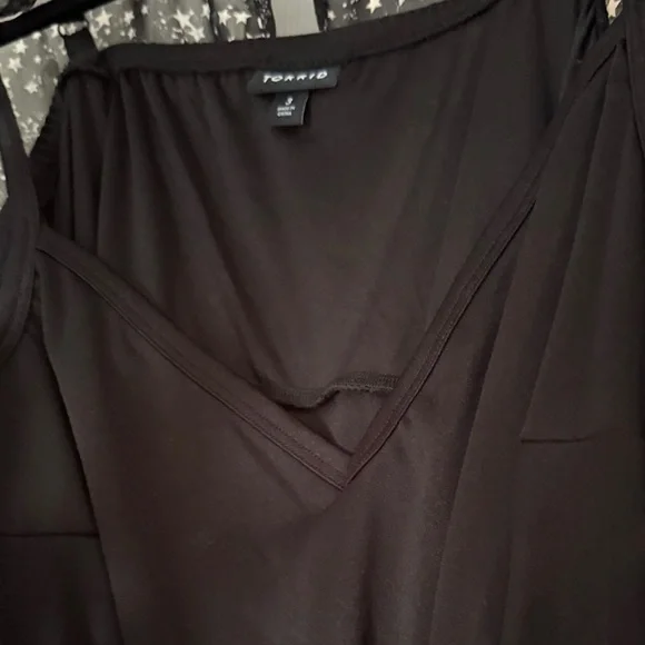 Torrid Black and White Starry Night Fully Lined Midi Dress - Picture 8 of 13